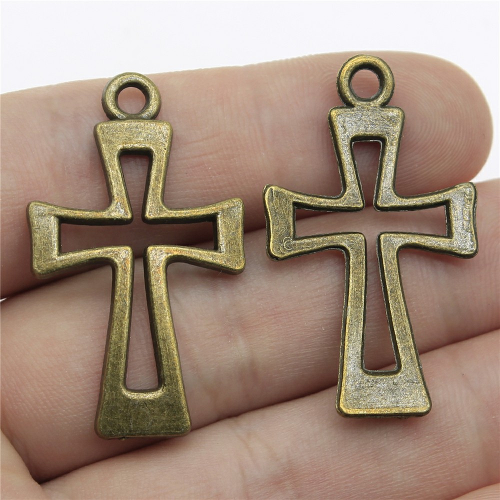Vintage Fashion Stores - 3pcs 38x22mm 2 Colors Antique Silver