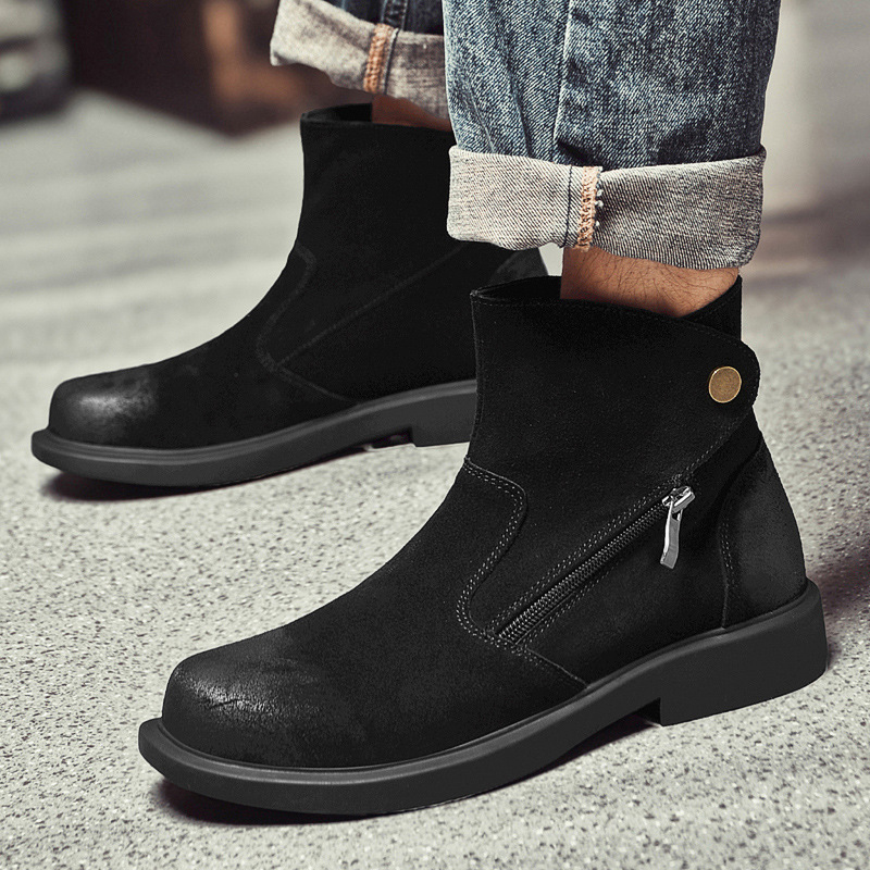 Vintage Cow Suede Mens Chelsea - đánh giá và giá Vintage Outdoor Fashion
