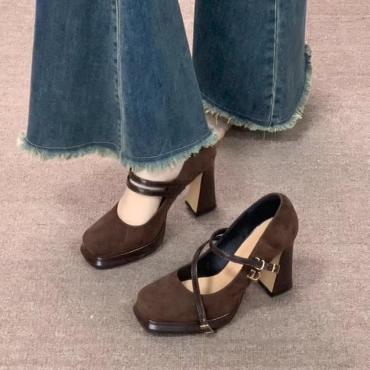 Vintage Thick High Women Mary  - đánh giá và giá Vintage Fashion Online