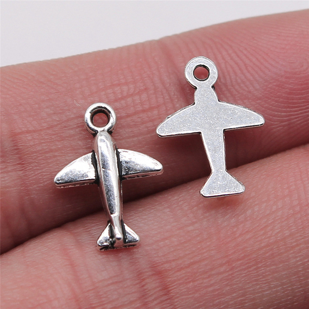10pcs 11x15mm Antique Silver C - đánh giá và giá Vintage Fashion Online