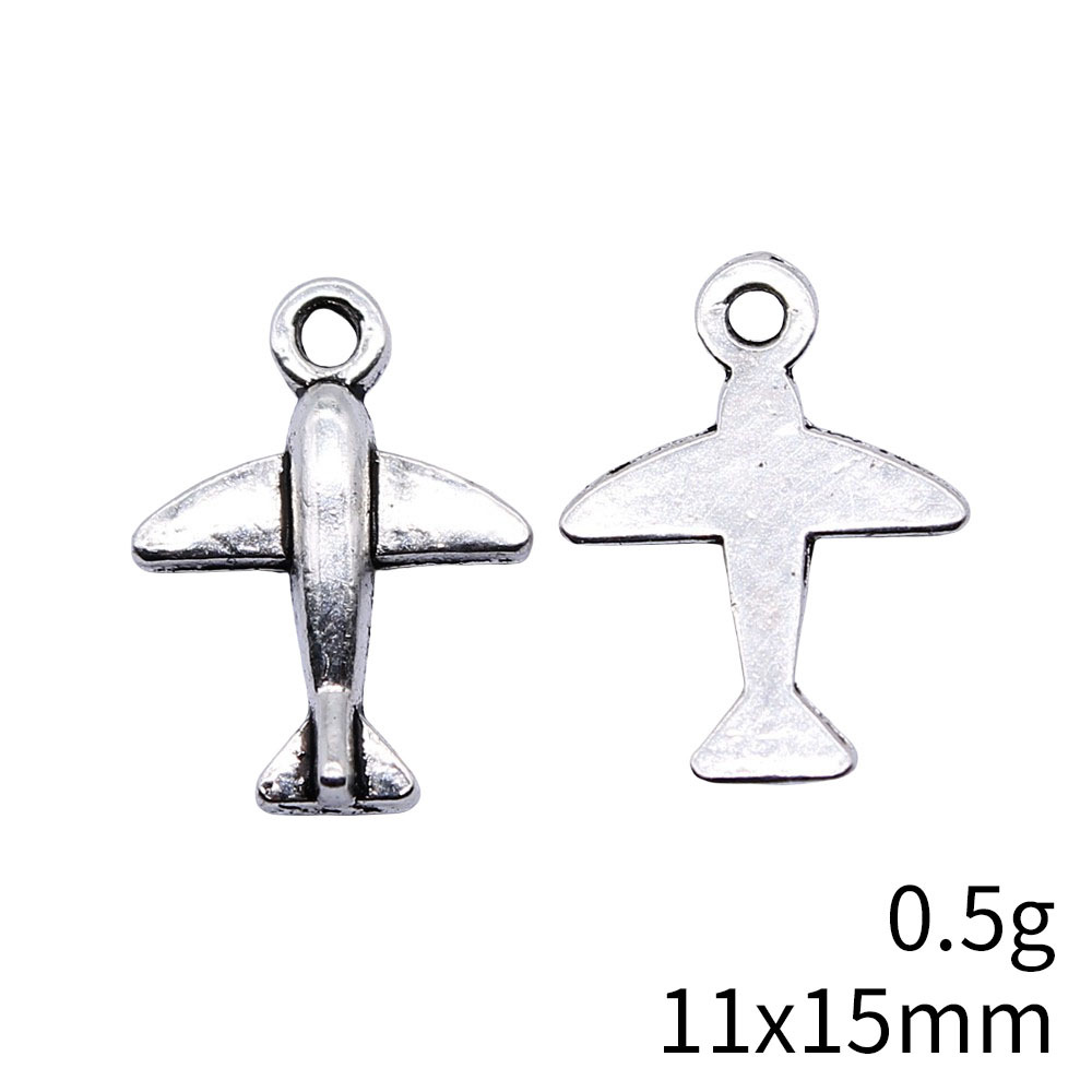 10pcs 11x15mm Antique Silver C - đánh giá và giá Vintage Fashion Online