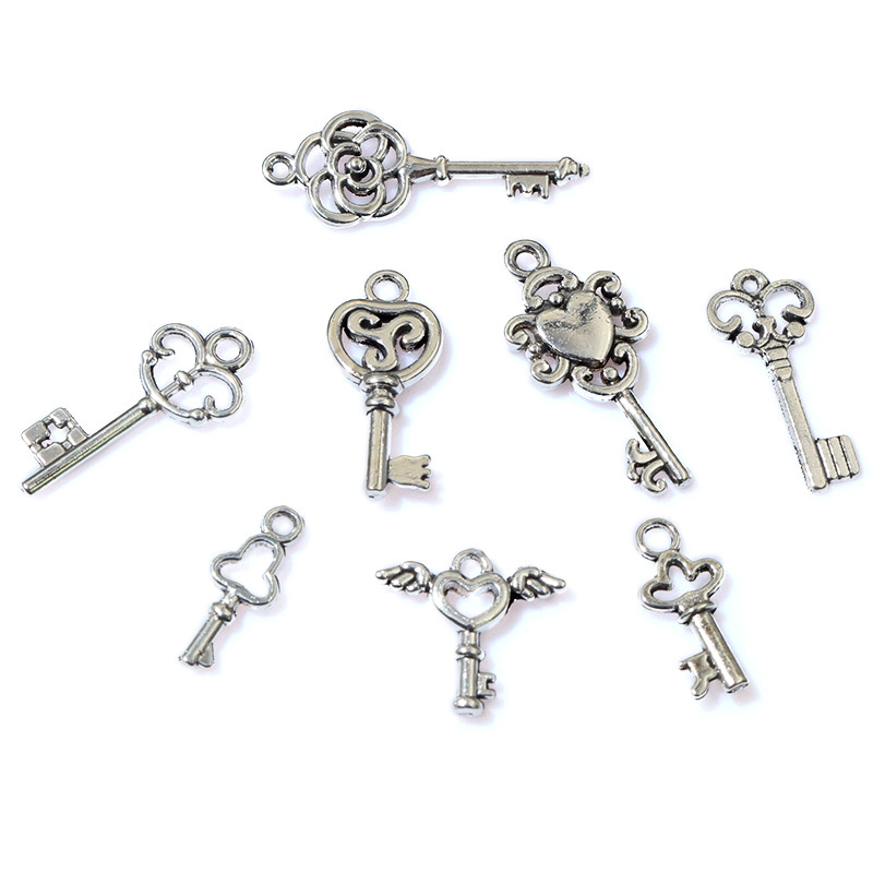 50Pcs Cổ Điển Nhỏ Key Charms A - đánh giá và giá Vintage Fashion Stores