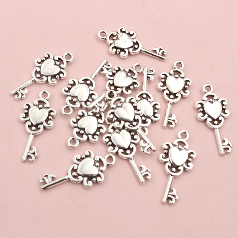 50Pcs Cổ Điển Nhỏ Key Charms A - đánh giá và giá Vintage Fashion Stores