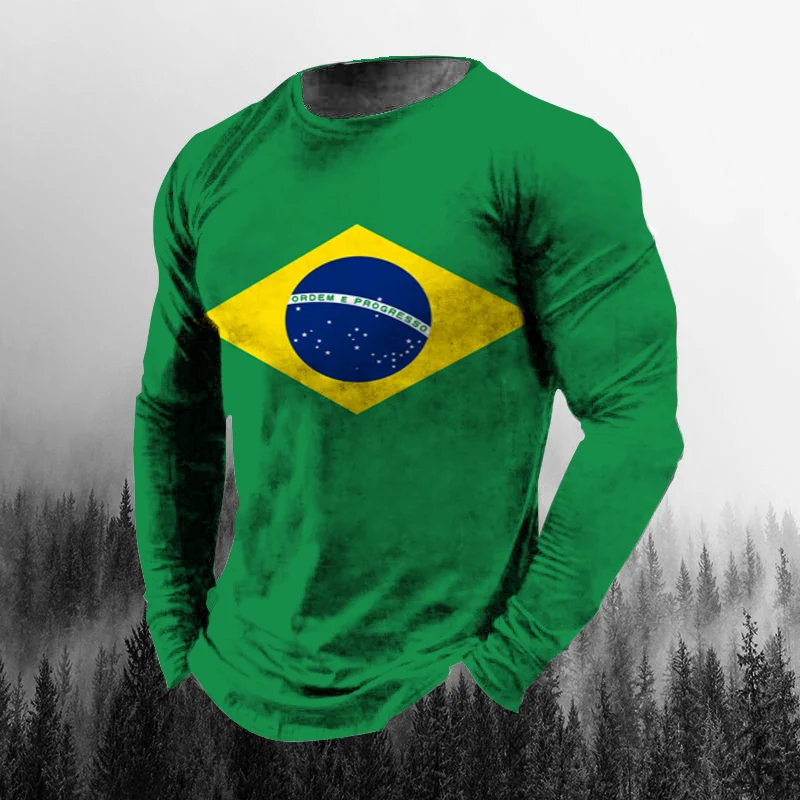 Vintage Brazilian Flag 3D Prin - đánh giá và giá Vintage Fashion Enthusiasts